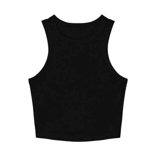 WOMENS MICRO RIB CROPPED TANK TOP