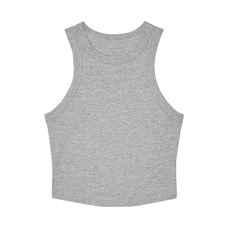 WOMENS MICRO RIB CROPPED TANK TOP