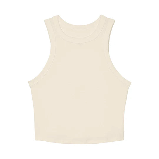 WOMENS MICRO RIB CROPPED TANK TOP